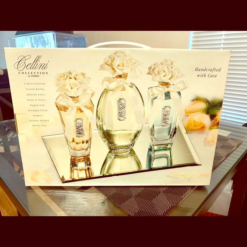 Cellini 3 Piece crystal glass set